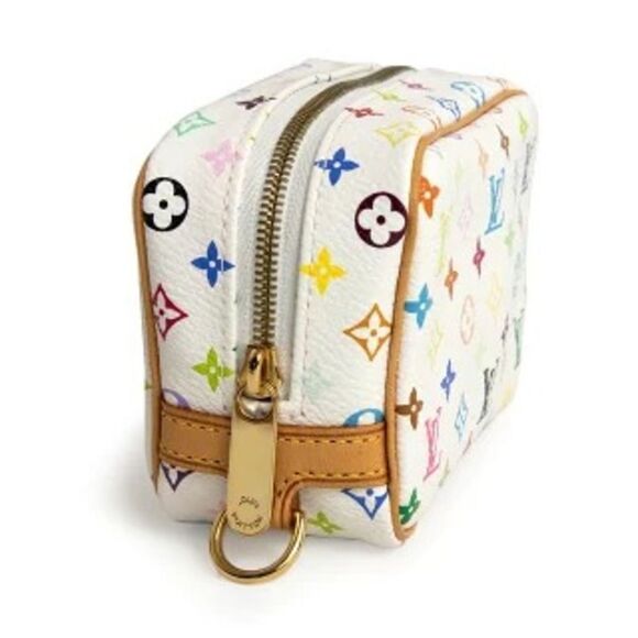 Louis Vuitton Monogram Multicolor True Swapity Pouch Accessory Case Whit - Picture 6 of 9